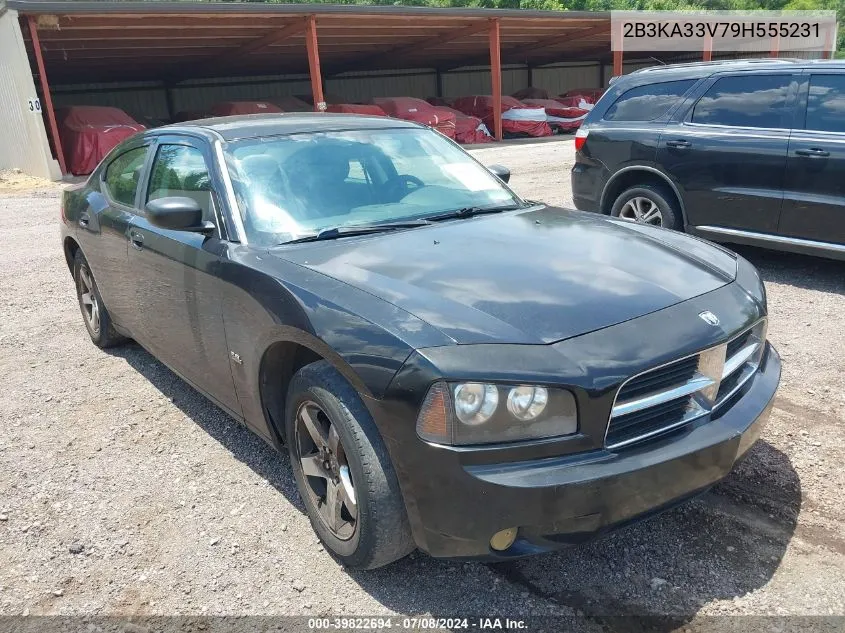 2009 Dodge Charger Sxt VIN: 2B3KA33V79H555231 Lot: 39822694