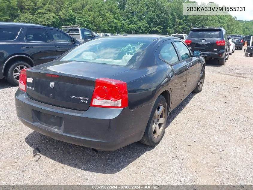 2009 Dodge Charger Sxt VIN: 2B3KA33V79H555231 Lot: 39822694