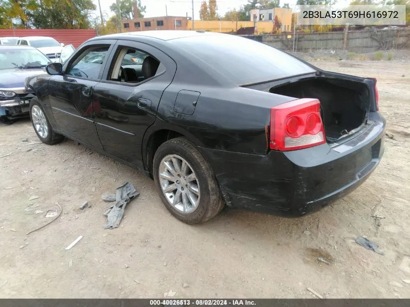 2009 Dodge Charger R/T VIN: 2B3LA53T69H616972 Lot: 40026513