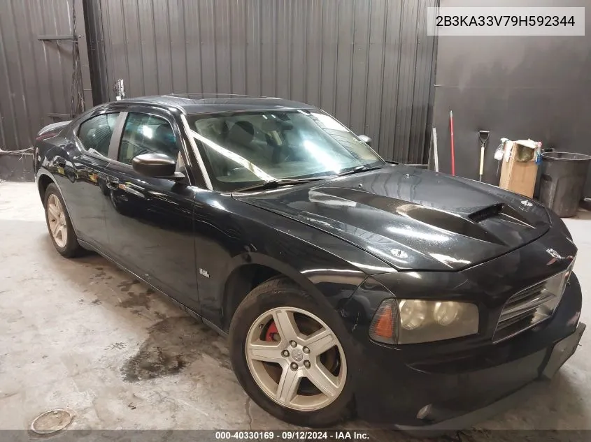 2B3KA33V79H592344 2009 Dodge Charger Sxt