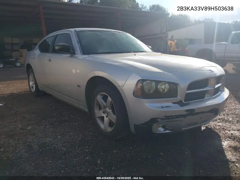 2B3KA33V89H503638 2009 Dodge Charger Sxt