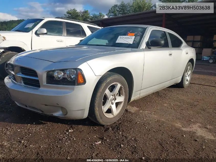 2B3KA33V89H503638 2009 Dodge Charger Sxt