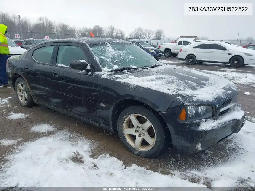 2B3KA33V29H532522 2009 Dodge Charger Sxt