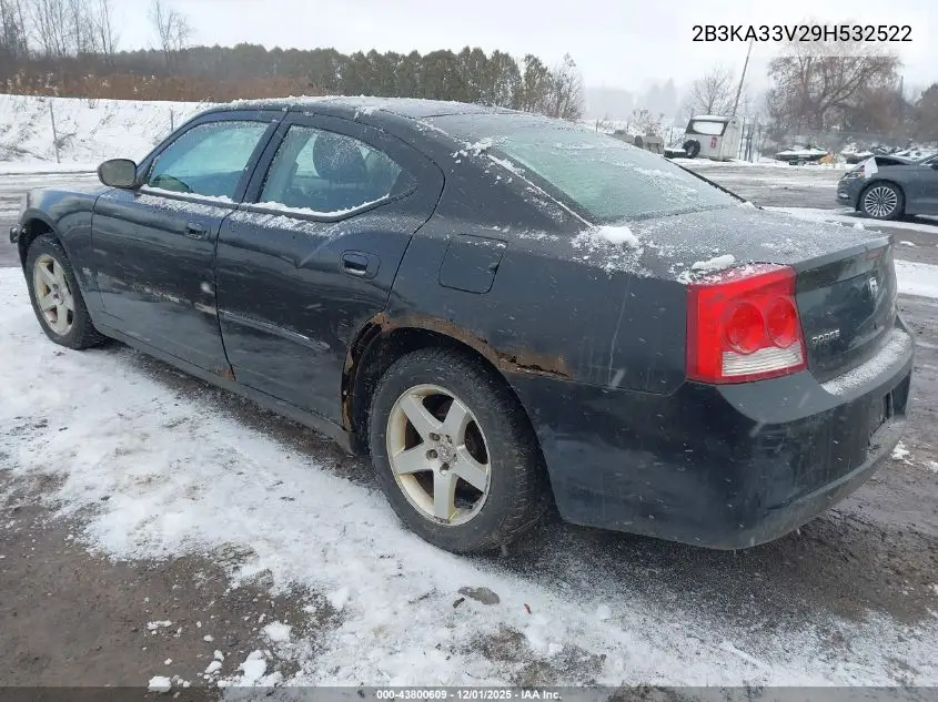 2B3KA33V29H532522 2009 Dodge Charger Sxt
