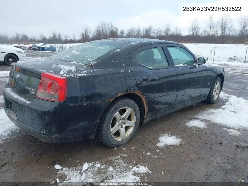 2B3KA33V29H532522 2009 Dodge Charger Sxt