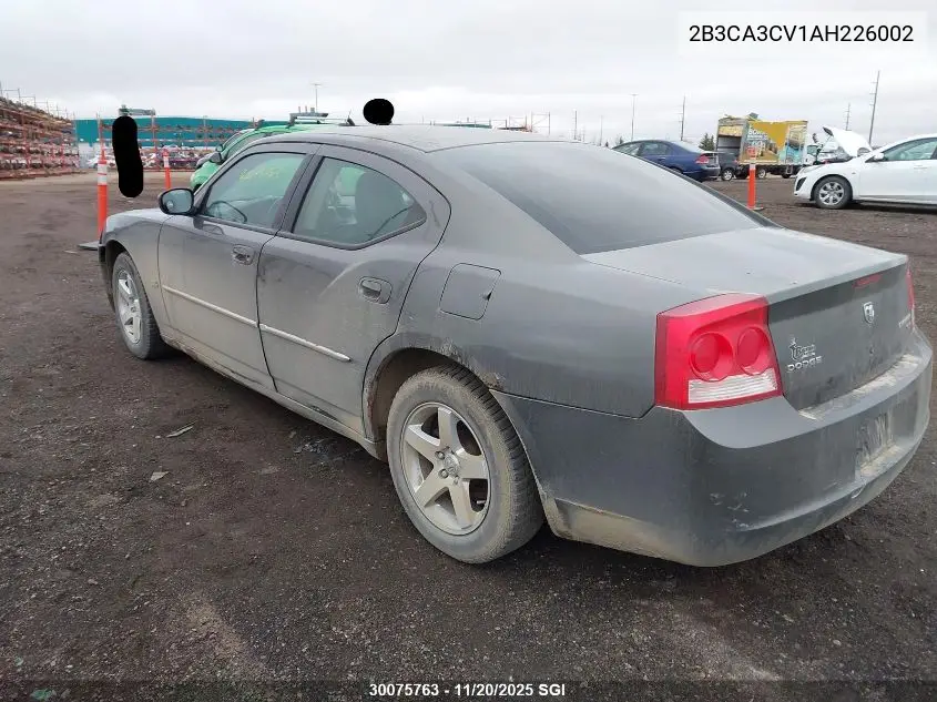 2B3CA3CV1AH226002 2010 Dodge Charger Sxt