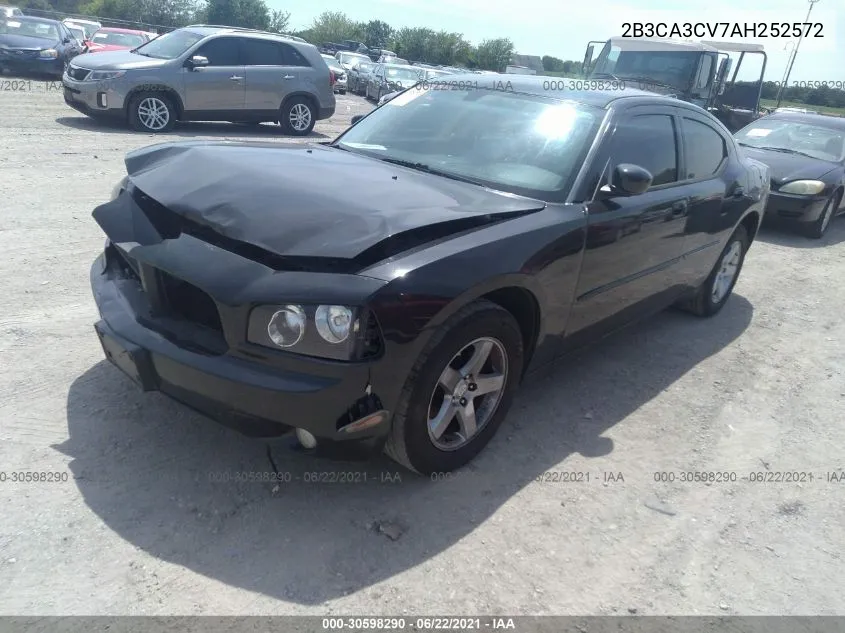 2010 Dodge Charger Sxt VIN: 2B3CA3CV7AH252572 Lot: 30598290