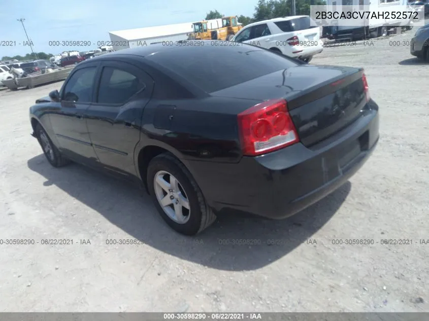 2010 Dodge Charger Sxt VIN: 2B3CA3CV7AH252572 Lot: 30598290