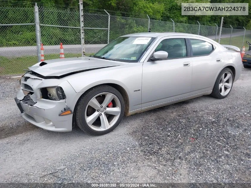 2B3CA7CW3AH224378 2010 Dodge Charger Srt8