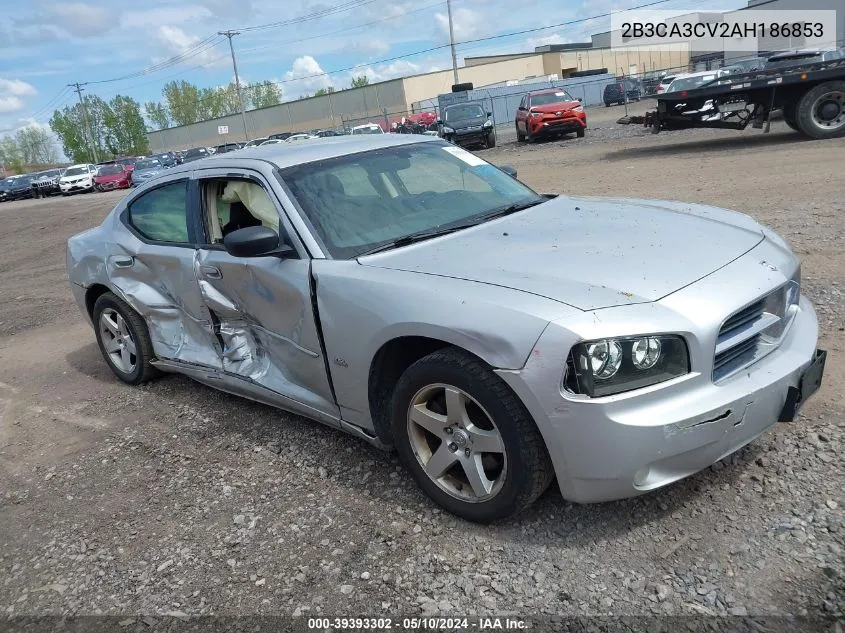 2010 Dodge Charger Sxt VIN: 2B3CA3CV2AH186853 Lot: 39393302