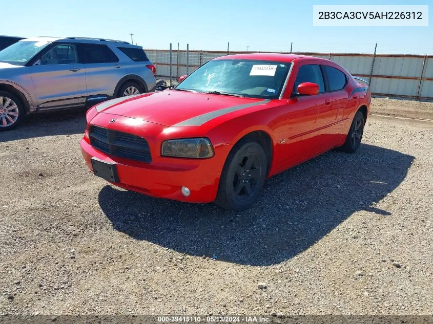 2B3CA3CV5AH226312 2010 Dodge Charger Sxt