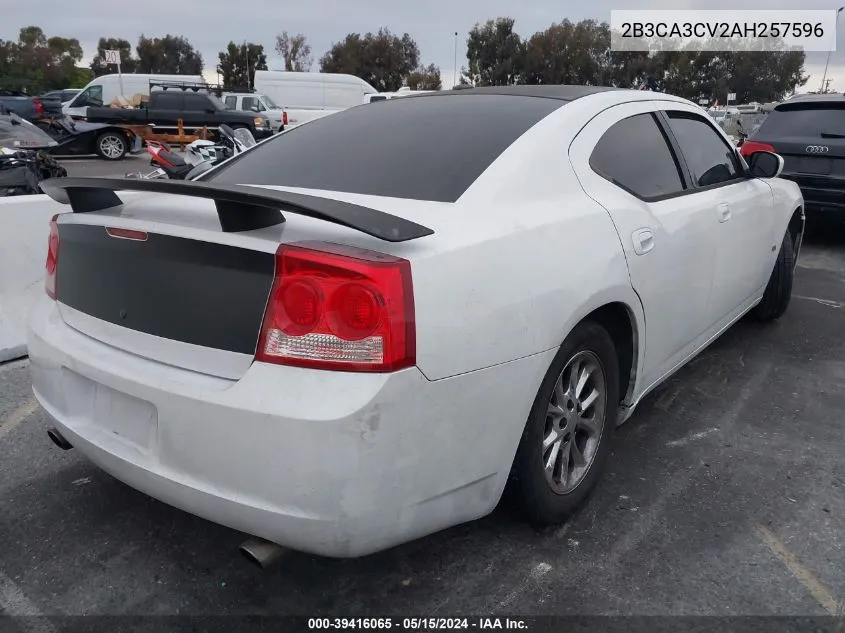 2010 Dodge Charger Sxt VIN: 2B3CA3CV2AH257596 Lot: 39416065