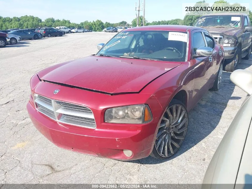 2B3CA3CV4AH236278 2010 Dodge Charger Sxt