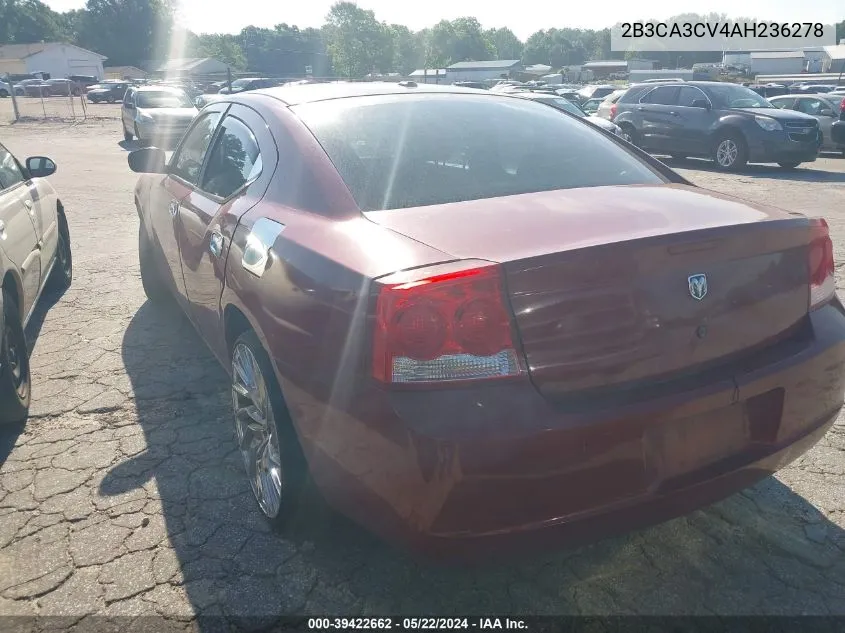 2010 Dodge Charger Sxt VIN: 2B3CA3CV4AH236278 Lot: 39422662