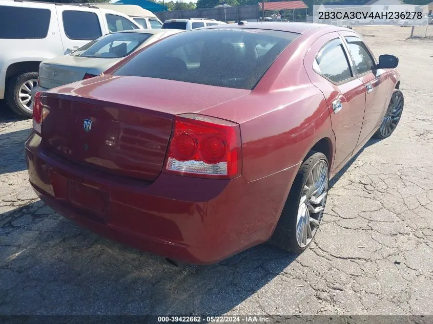 2B3CA3CV4AH236278 2010 Dodge Charger Sxt