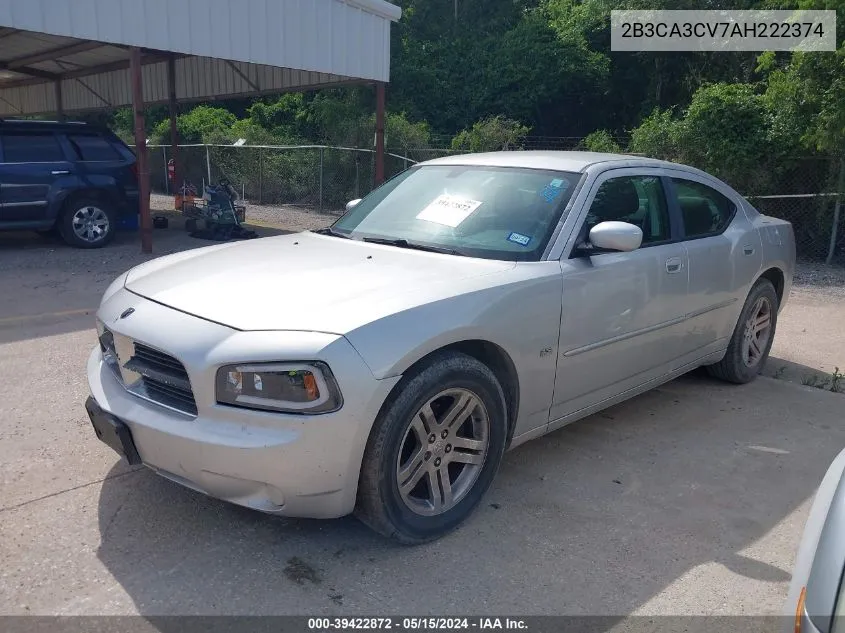 2010 Dodge Charger Sxt VIN: 2B3CA3CV7AH222374 Lot: 39422872