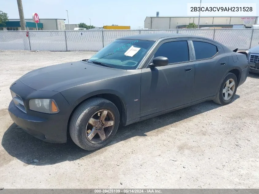 2010 Dodge Charger Sxt VIN: 2B3CA3CV9AH231528 Lot: 39425109