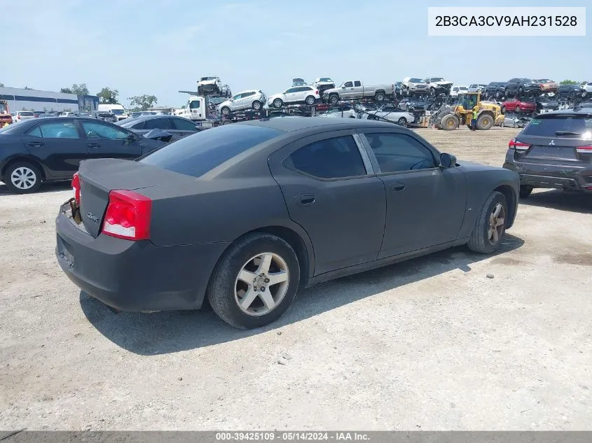 2010 Dodge Charger Sxt VIN: 2B3CA3CV9AH231528 Lot: 39425109