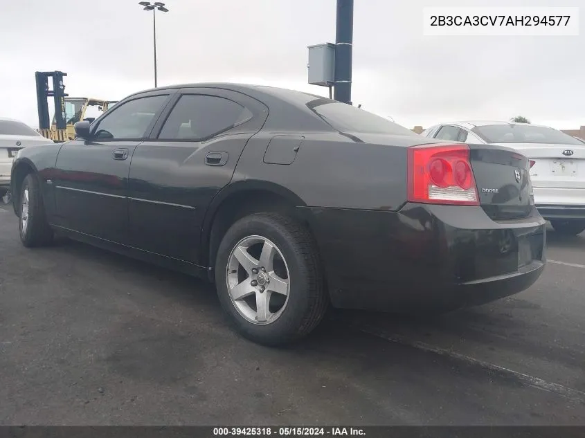 2010 Dodge Charger Sxt VIN: 2B3CA3CV7AH294577 Lot: 39425318