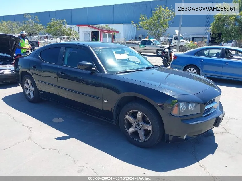 2010 Dodge Charger Sxt VIN: 2B3CA3CV9AH286951 Lot: 39426024