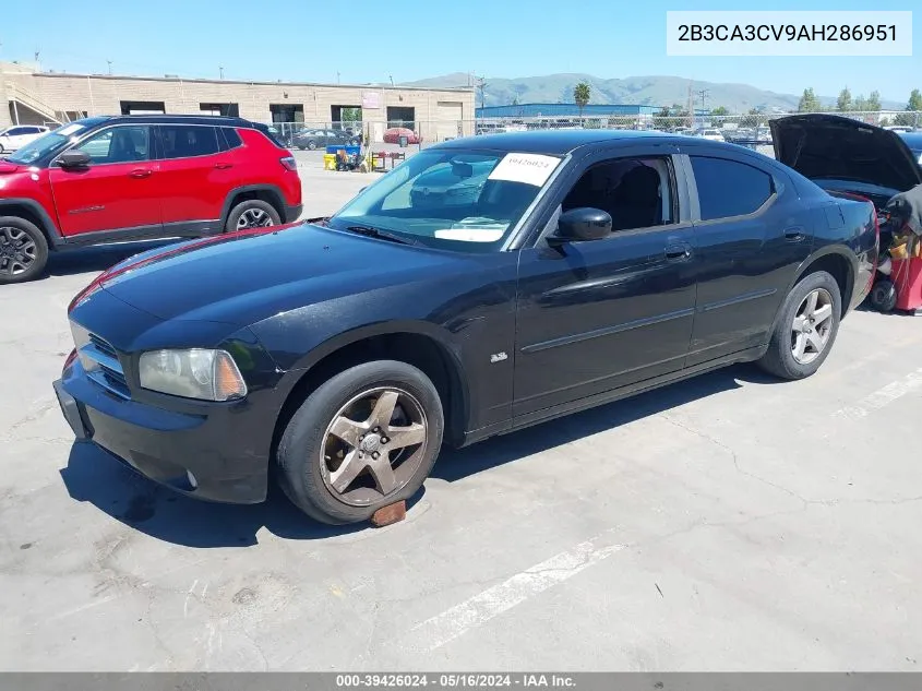 2010 Dodge Charger Sxt VIN: 2B3CA3CV9AH286951 Lot: 39426024