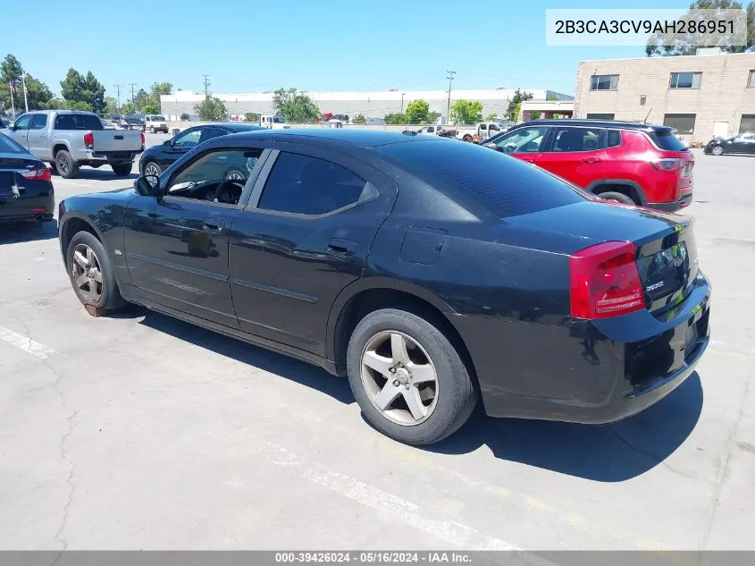 2B3CA3CV9AH286951 2010 Dodge Charger Sxt