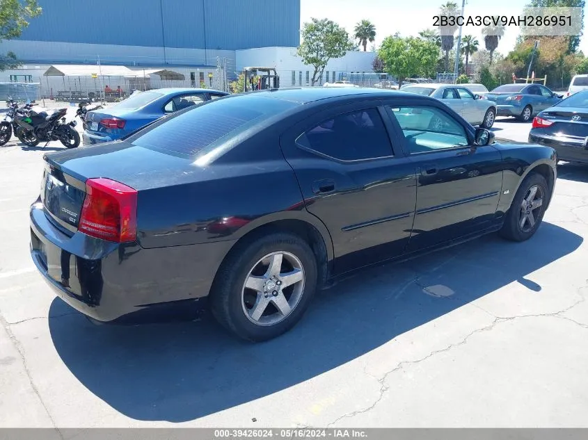 2010 Dodge Charger Sxt VIN: 2B3CA3CV9AH286951 Lot: 39426024