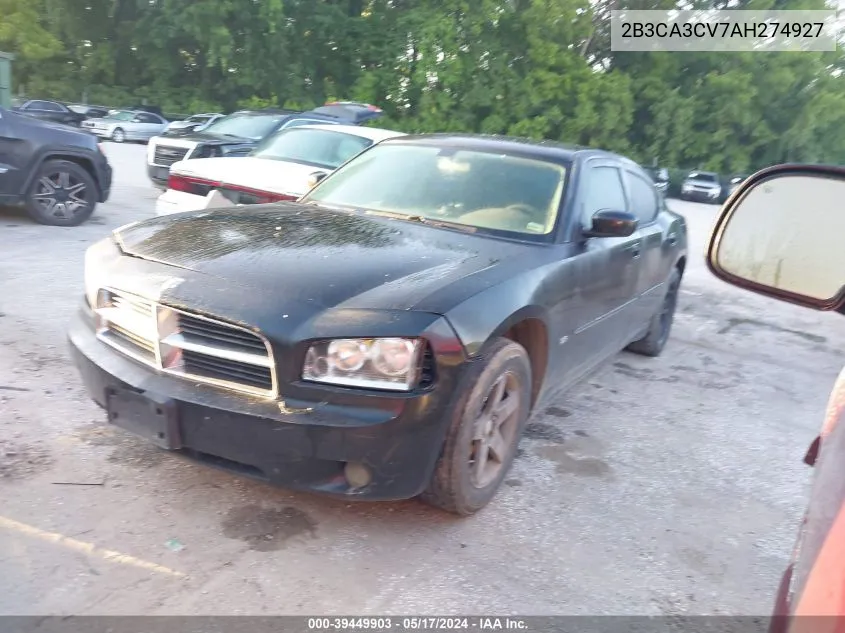 2B3CA3CV7AH274927 2010 Dodge Charger Sxt