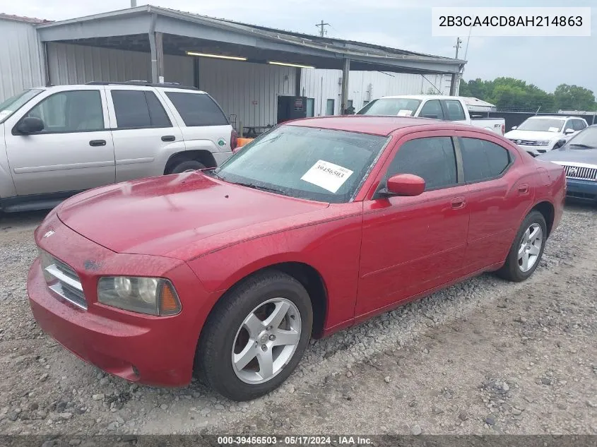 2010 Dodge Charger VIN: 2B3CA4CD8AH214863 Lot: 39456503