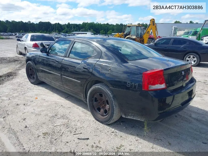 2010 Dodge Charger VIN: 2B3AA4CT7AH303886 Lot: 39469732