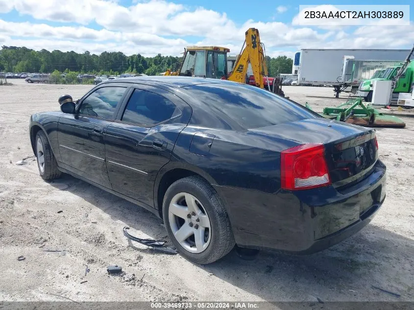 2010 Dodge Charger VIN: 2B3AA4CT2AH303889 Lot: 39469733