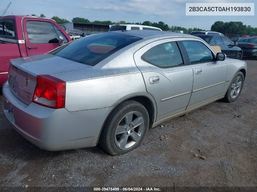 2010 Dodge Charger R/T VIN: 2B3CA5CT0AH193830 Lot: 39475499