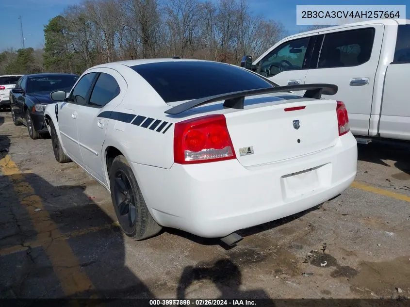 2B3CA3CV4AH257664 2010 Dodge Charger Sxt