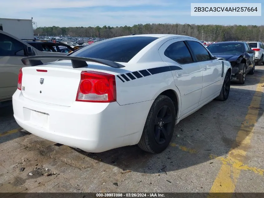 2010 Dodge Charger Sxt VIN: 2B3CA3CV4AH257664 Lot: 39977398