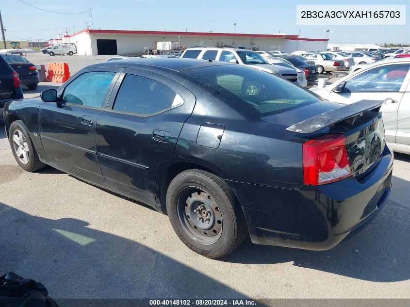 2010 Dodge Charger Sxt VIN: 2B3CA3CVXAH165703 Lot: 40148102