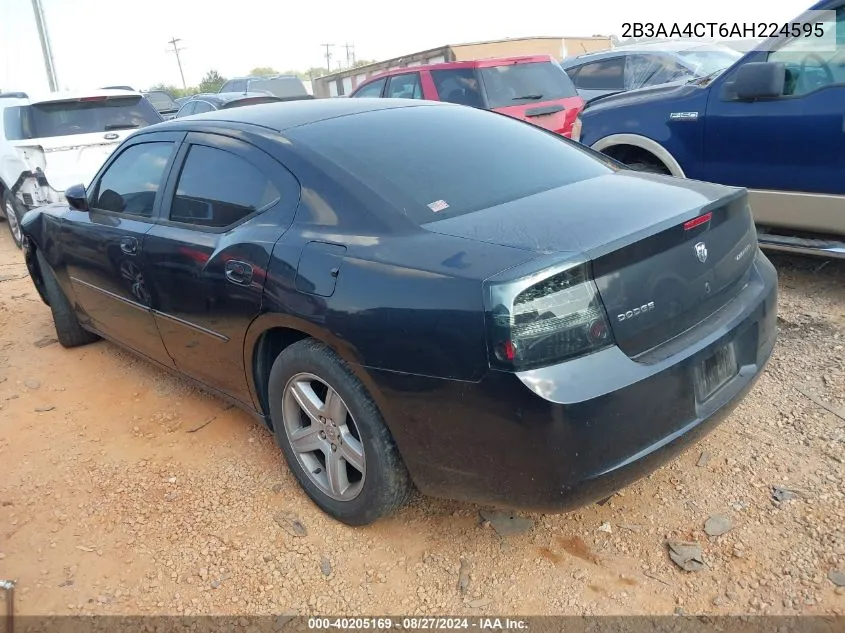 2010 Dodge Charger VIN: 2B3AA4CT6AH224595 Lot: 40205169