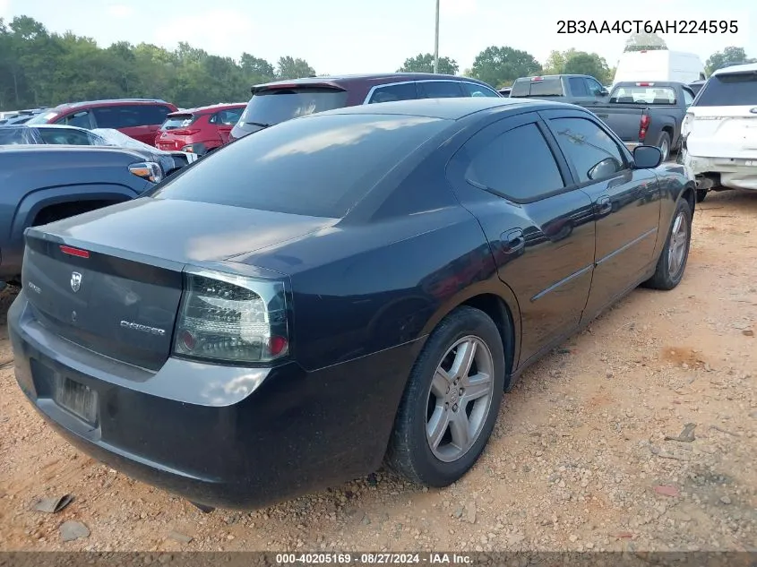 2010 Dodge Charger VIN: 2B3AA4CT6AH224595 Lot: 40205169