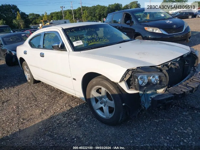 2010 Dodge Charger Sxt VIN: 2B3CA3CV5AH305513 Lot: 40222100