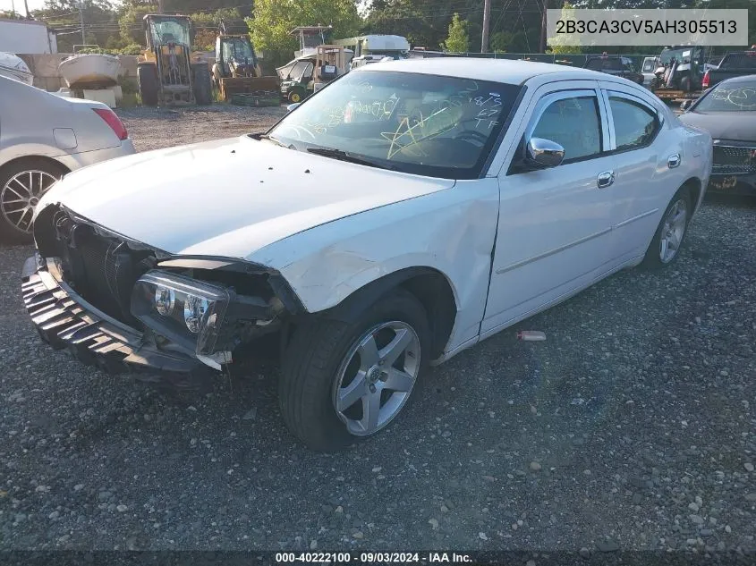 2010 Dodge Charger Sxt VIN: 2B3CA3CV5AH305513 Lot: 40222100