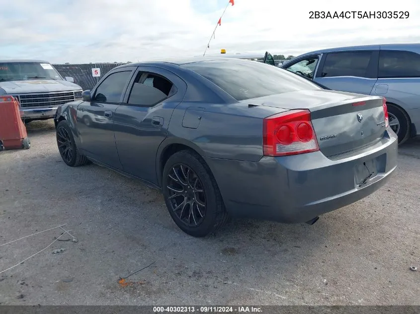 2010 Dodge Charger VIN: 2B3AA4CT5AH303529 Lot: 40302313