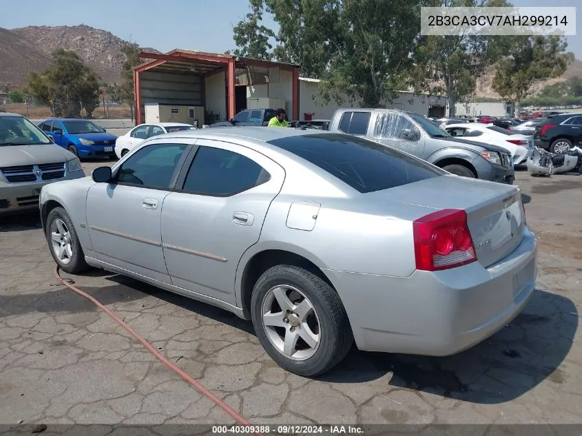 2010 Dodge Charger Sxt VIN: 2B3CA3CV7AH299214 Lot: 40309388