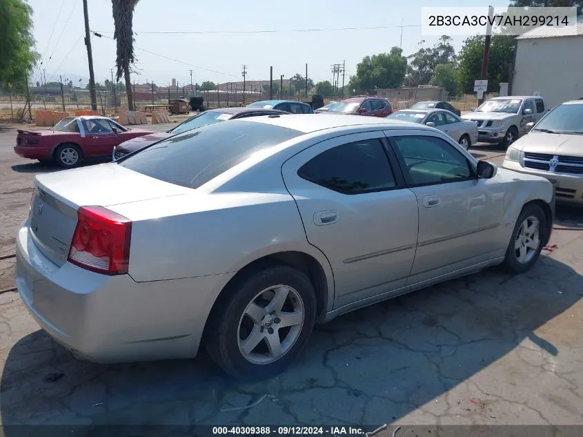 2010 Dodge Charger Sxt VIN: 2B3CA3CV7AH299214 Lot: 40309388