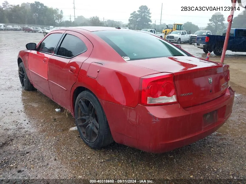 2010 Dodge Charger Sxt VIN: 2B3CA3CV0AH123914 Lot: 40318680