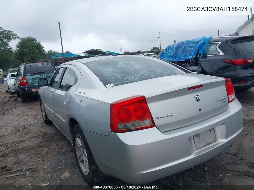 2010 Dodge Charger Sxt VIN: 2B3CA3CV8AH158474 Lot: 40376833