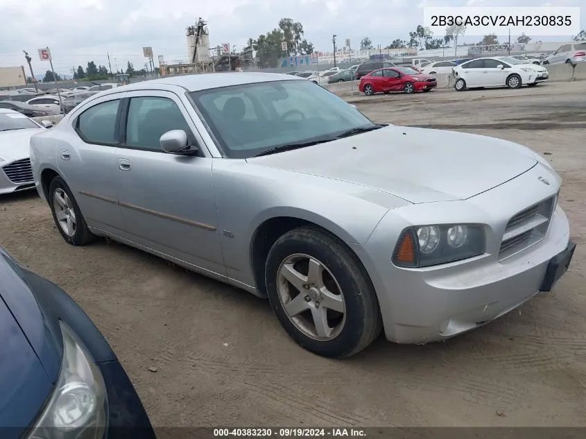 2010 Dodge Charger Sxt VIN: 2B3CA3CV2AH230835 Lot: 40383230