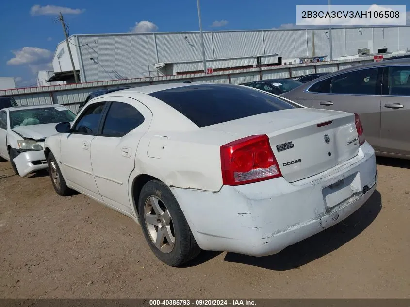 2010 Dodge Charger Sxt VIN: 2B3CA3CV3AH106508 Lot: 40385793