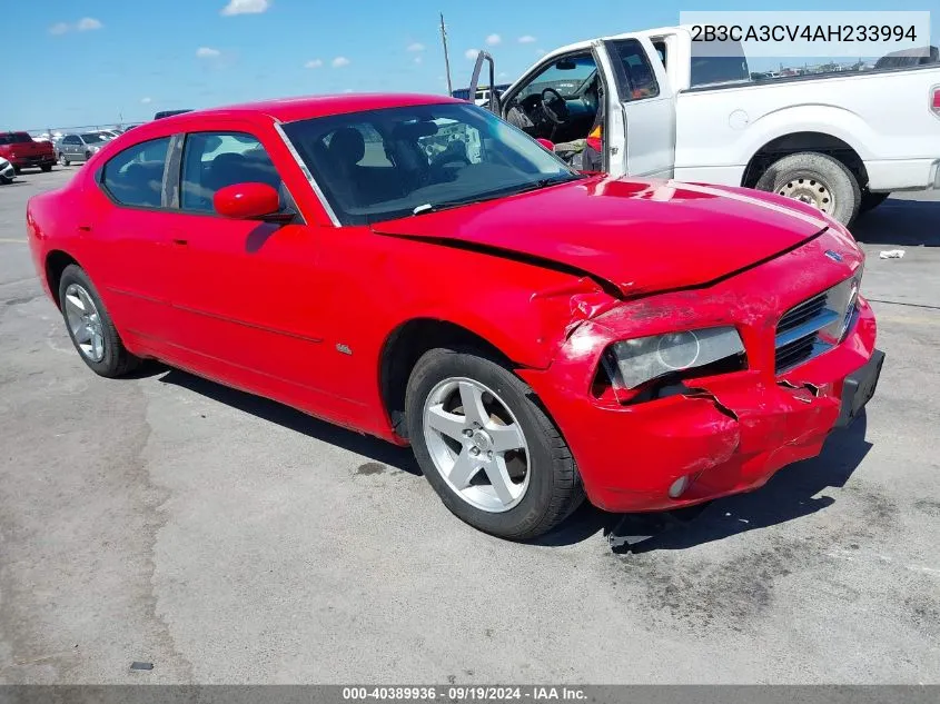 2010 Dodge Charger Sxt VIN: 2B3CA3CV4AH233994 Lot: 40389936