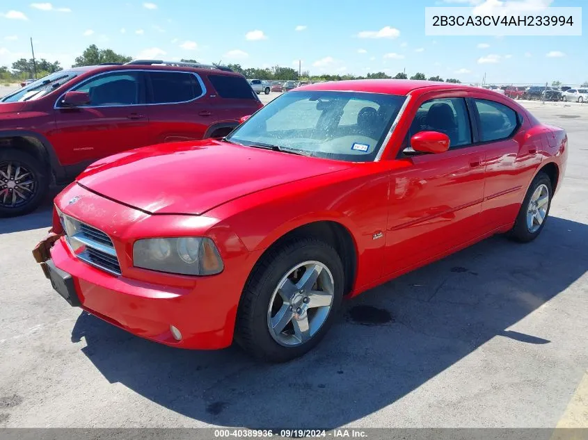 2010 Dodge Charger Sxt VIN: 2B3CA3CV4AH233994 Lot: 40389936