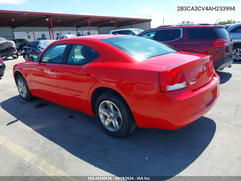 2010 Dodge Charger Sxt VIN: 2B3CA3CV4AH233994 Lot: 40389936