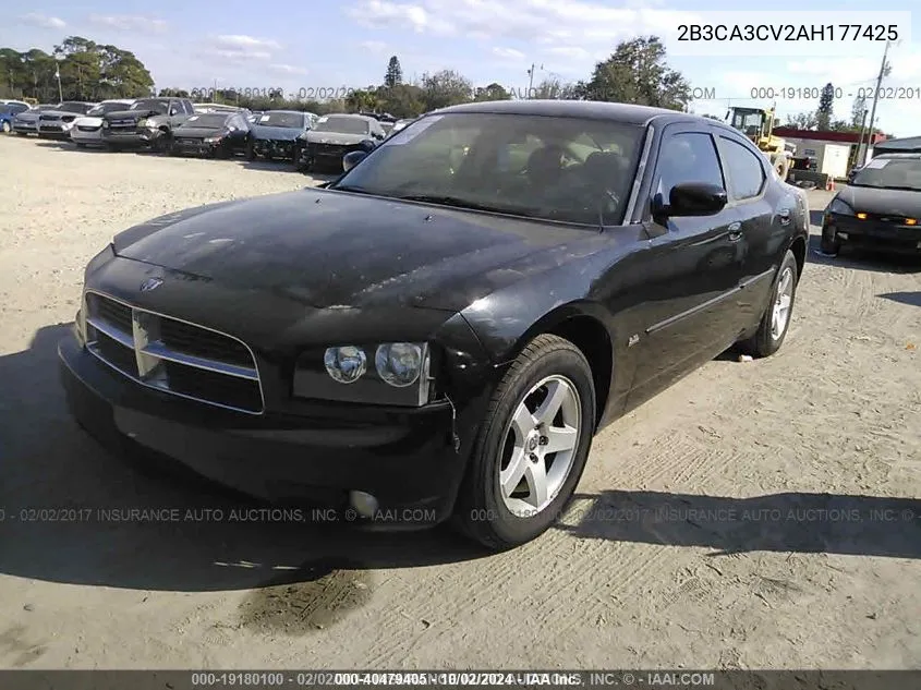 2B3CA3CV2AH177425 2010 Dodge Charger Sxt